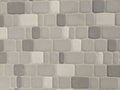 Background of light gray paving stones with inserts of dark gray and white paving stones Royalty Free Stock Photo