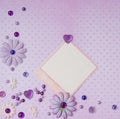 Background with lilac rhinestones