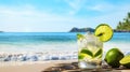 background lime tequila drink tropical