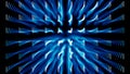 Background of lines extending into depth of black backdrop. Animation. Colored lines create 3D effect using different Royalty Free Stock Photo