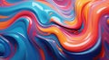 Background with liquid colored swirls and dye blends that flows from top to bottom. Fluid art acrylic texture with