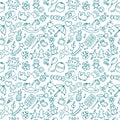 Background for little boys and girls. Doodle children drawing ba Royalty Free Stock Photo