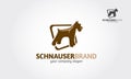 Schnauzer Vector Logo Template.