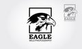 Eagle Wild Photography Vector Logo template. Royalty Free Stock Photo