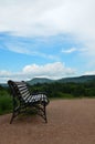 bench in the Kislovodsk park on the mountain