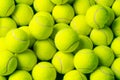 Background of lots of vibrant tennis balls Royalty Free Stock Photo