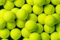 Background of lots of vibrant tennis balls Royalty Free Stock Photo