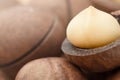 background macadamia nuts Royalty Free Stock Photo