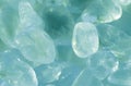 Green mineral cristals