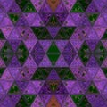 Background made of amethyst violet shining triangles