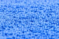 Background made of blue microfiber fabric, selective focus. Royalty Free Stock Photo