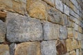 Background made of brick texture, slightly blurred background view from bevel.