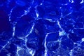 Background made of clean blue water sea surface. Royalty Free Stock Photo