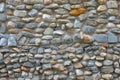 Background made of a closeup of a wall with pebbles.