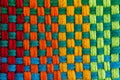 Background of multicolored threads of fabric Royalty Free Stock Photo