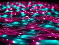 Background with magenta and cyan coloured water - Ai image