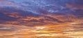 Background with magic of the clouds and the sky at the dawn, sunrise, sunset part 9 Royalty Free Stock Photo