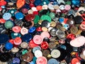 Background from many different used buttons