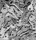 Background of many keys Royalty Free Stock Photo