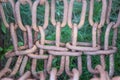 Background of many old rusty chains Royalty Free Stock Photo