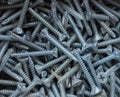 Background of many screws Royalty Free Stock Photo