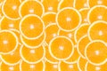 Many slices of oranges Royalty Free Stock Photo