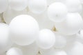 Background of many white balloons. white texture