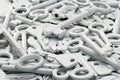 Background of many white keys Royalty Free Stock Photo