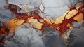 The Background is Marble in the Style of Dark Silver Gold and Light Red Aerial View Royalty Free Stock Photo