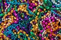 Background of mardi gras beads