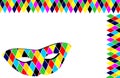 Background mask Arlecchino Royalty Free Stock Photo