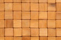 Background. The mat is made of square, sanded and varnished bamboo wood blocks Royalty Free Stock Photo