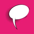 Background material of thorny speech bubbles and concentration lines. Vector illustration. Royalty Free Stock Photo