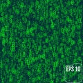 Background in a matrix style. Falling random numbers. Green is d Royalty Free Stock Photo