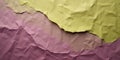 Mauve to Avocado with Crumpled Paper in Overlapping Layers of Pastel Shades Creating a Tactile Effect