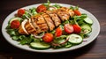 background meal healthy food grilled