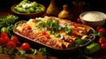 background meal mexican food enchilada