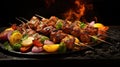 background meat indian food tandoori Royalty Free Stock Photo