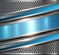 Background metallic silver blue Royalty Free Stock Photo