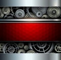Background metallic with gears