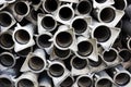 Background of metallic tubes