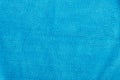 Background, microfiber texture. Blue rag cloth