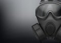 Background of Military black gasmask vector