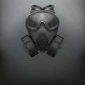 Background of Military black gasmask vector