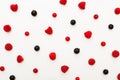 Background from mix berries, close up. Top view Royalty Free Stock Photo