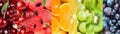 Background of mixed of color fruits Royalty Free Stock Photo