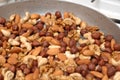 Background of mixed nuts. Royalty Free Stock Photo