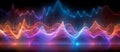 Panorama of Solfeggio Frequencies. AI generated. Royalty Free Stock Photo