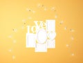 Background mock up love theme frames