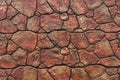 Background from modering paving stones, irregular natural stones Royalty Free Stock Photo